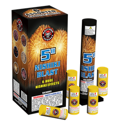 Nishiki Blast 5" 6 Shot Willow Shell (Case of 12/6)