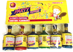 Party Poppers Bag of 6
